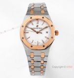 Swiss Copy Audemars Piguet Royal Oak 34mm Watch Two Tone Rose Gold Case